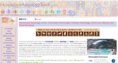 Desktop Screenshot of horoscopeastrologytarot.com
